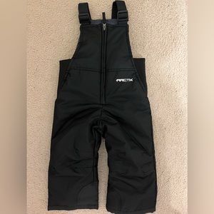 Black Unisex Toddler Snow Pants